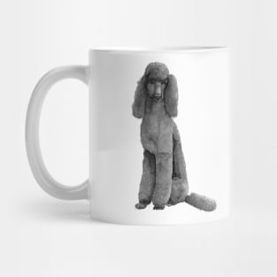 Poodle standard - black Mug